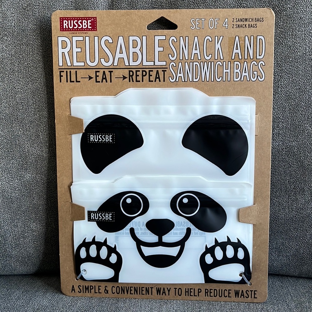 ZIP TOP reusable snack and sandwich bags